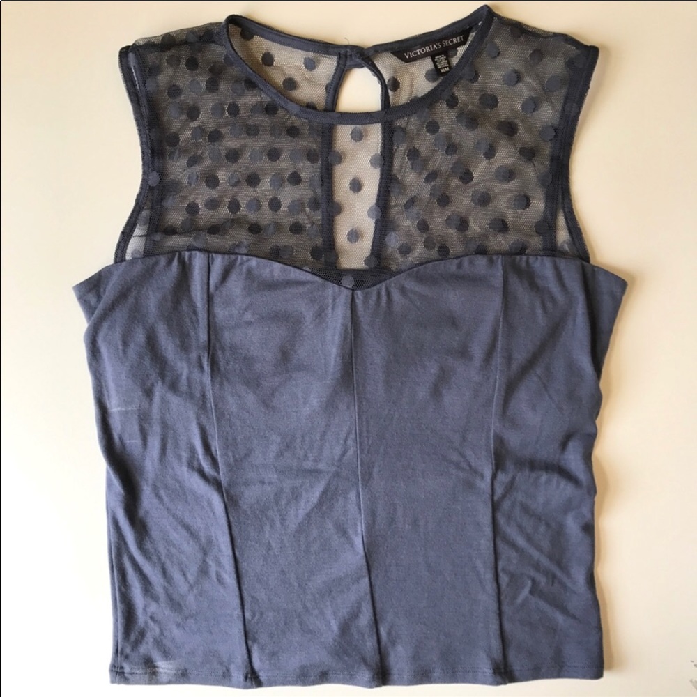 SEXY VS Victoria’s secret lace mesh cropped tank M